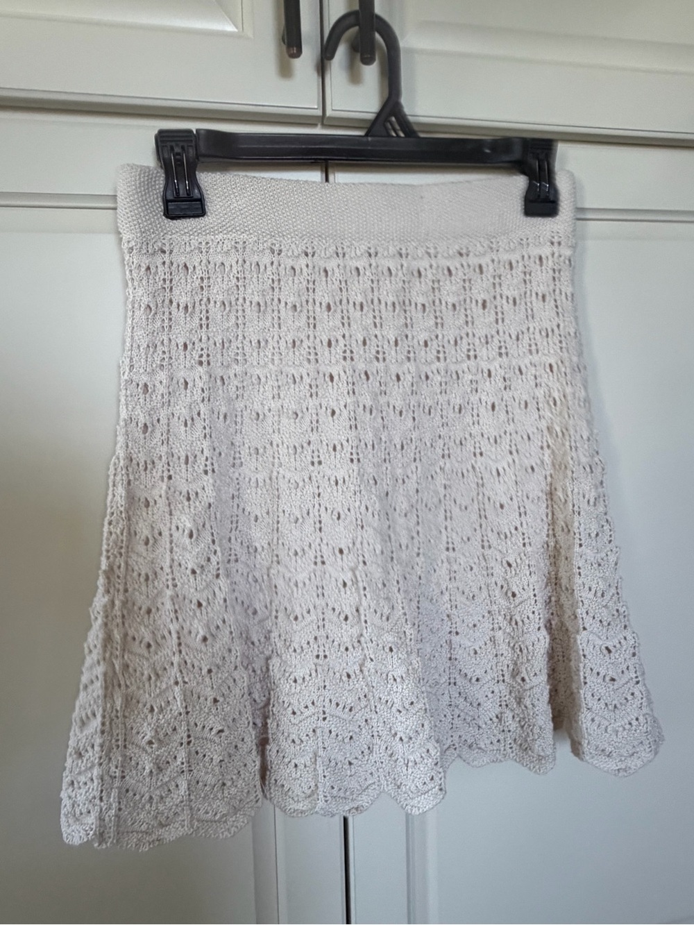 Olive & Oak Cream Crochet Circle Skirt